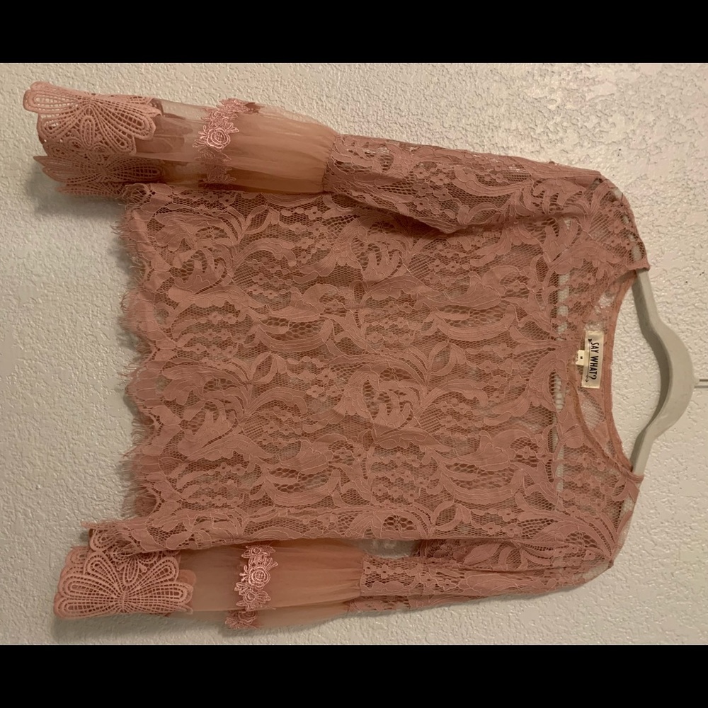 Say what? Pink too Lace